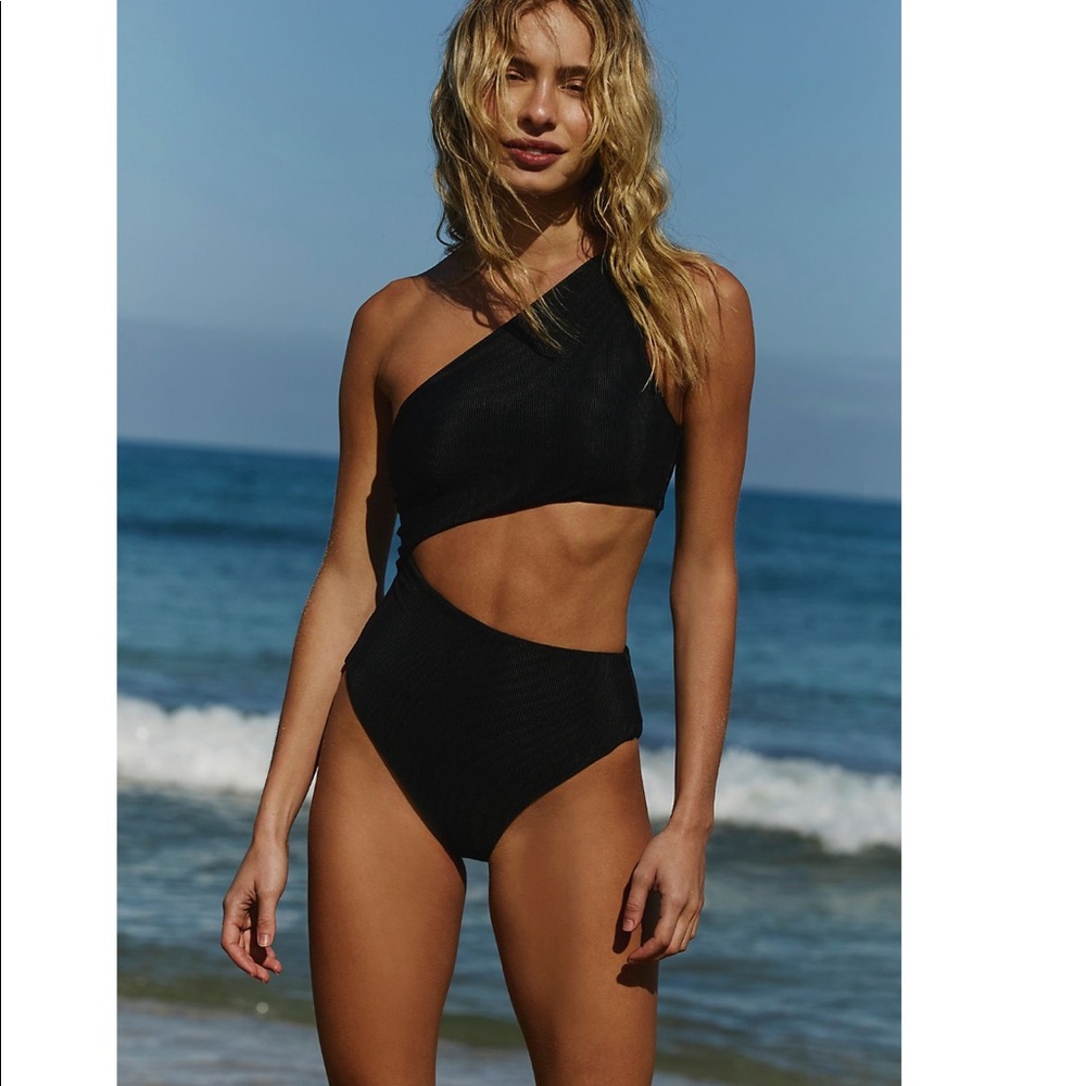 Free People Black Beach Riot Celine Swimsuit S